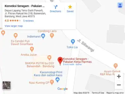 peta lokasi konveksi